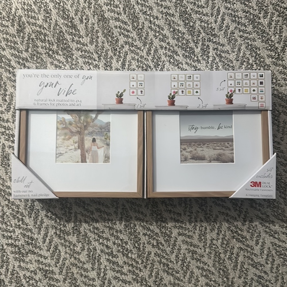 ENCHANTE ACCESSORIES Set Of 6 4x4 Matted Portrait Frames